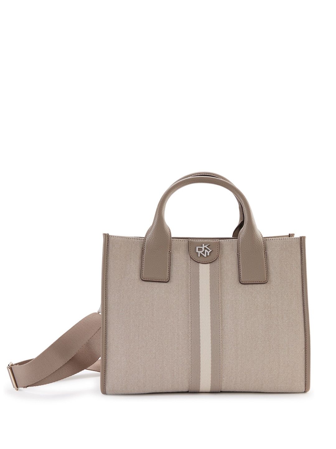 

DKNY Textured Structured Handheld Bag, Off white