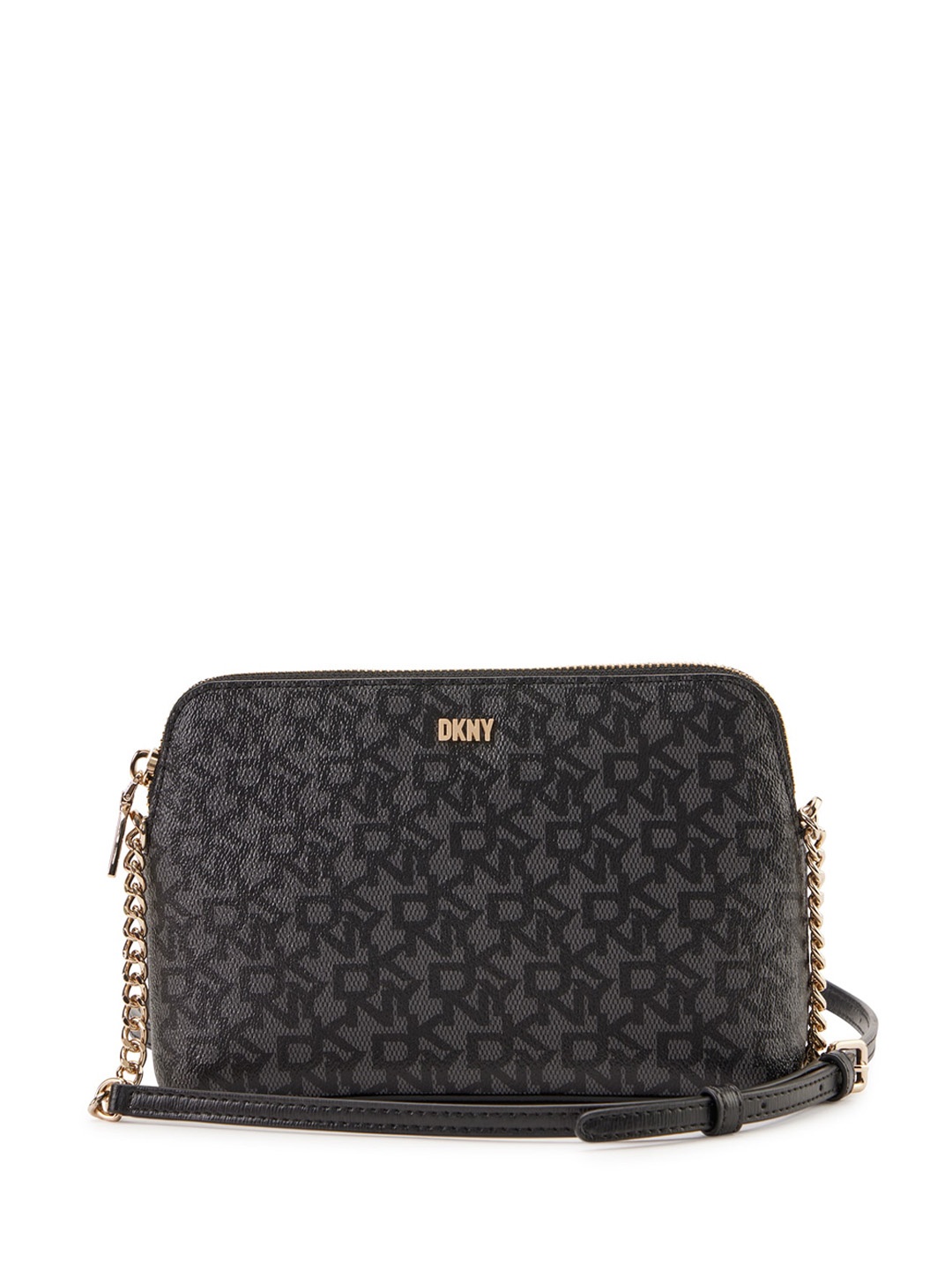 

DKNY Typography Printed Miniature Crossbody Bag, Black