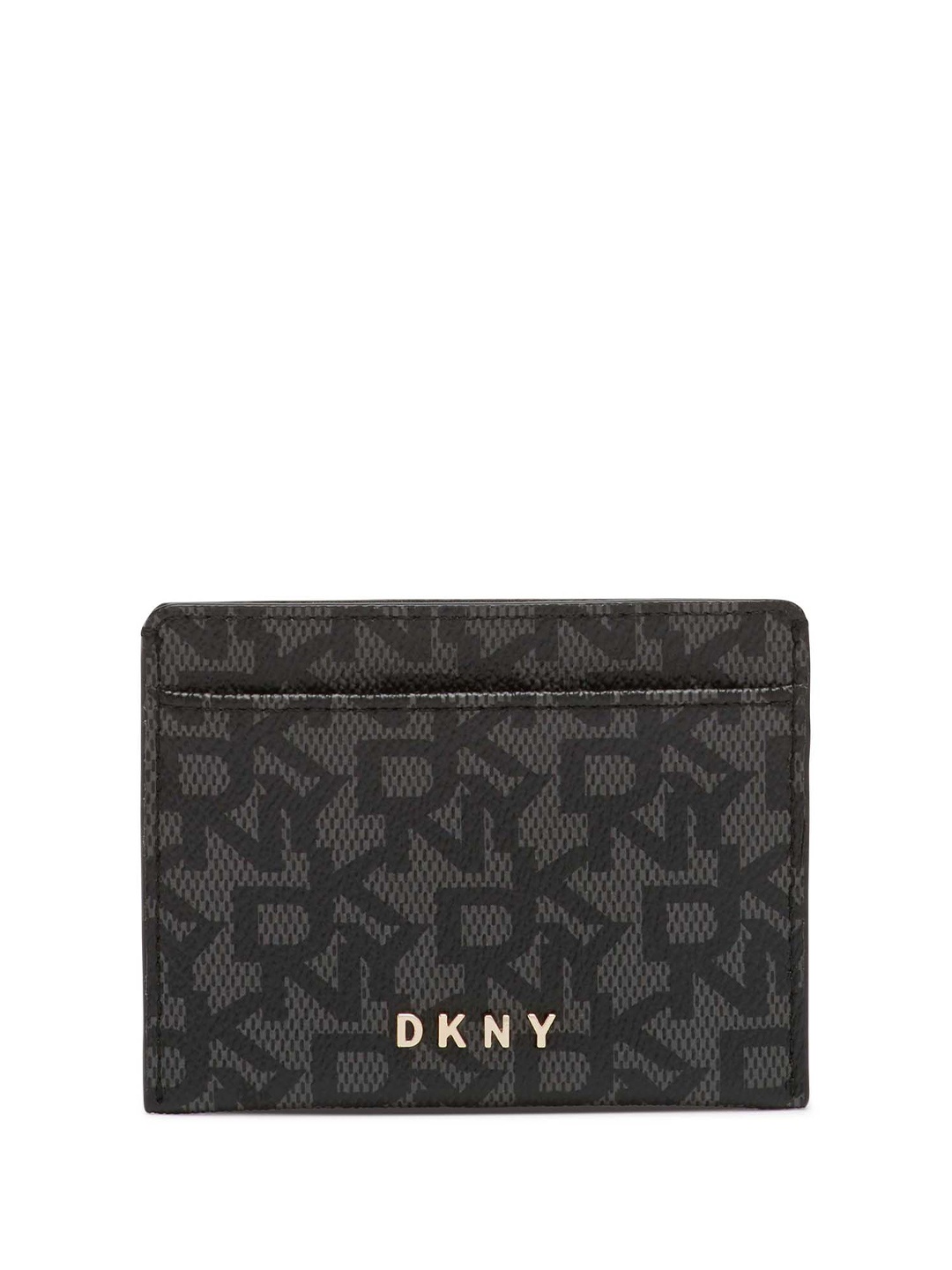 

DKNY Women Printed Card Holder, Black