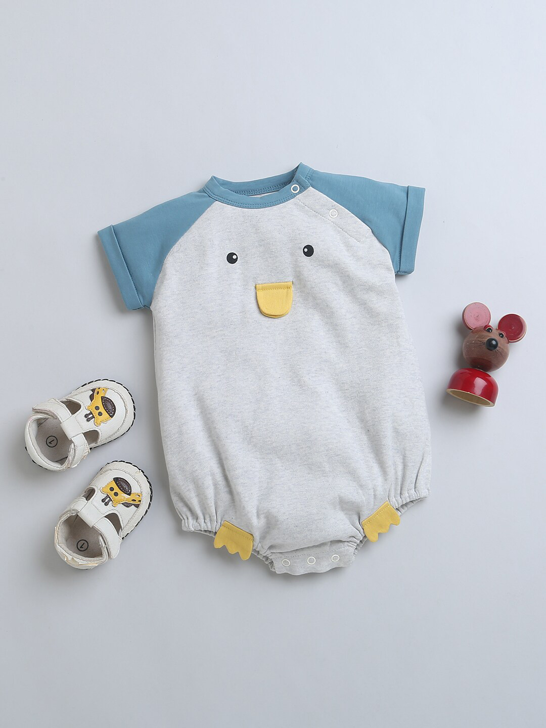 

Nino Bambino Infants Organic Cotton Bodysuit, White