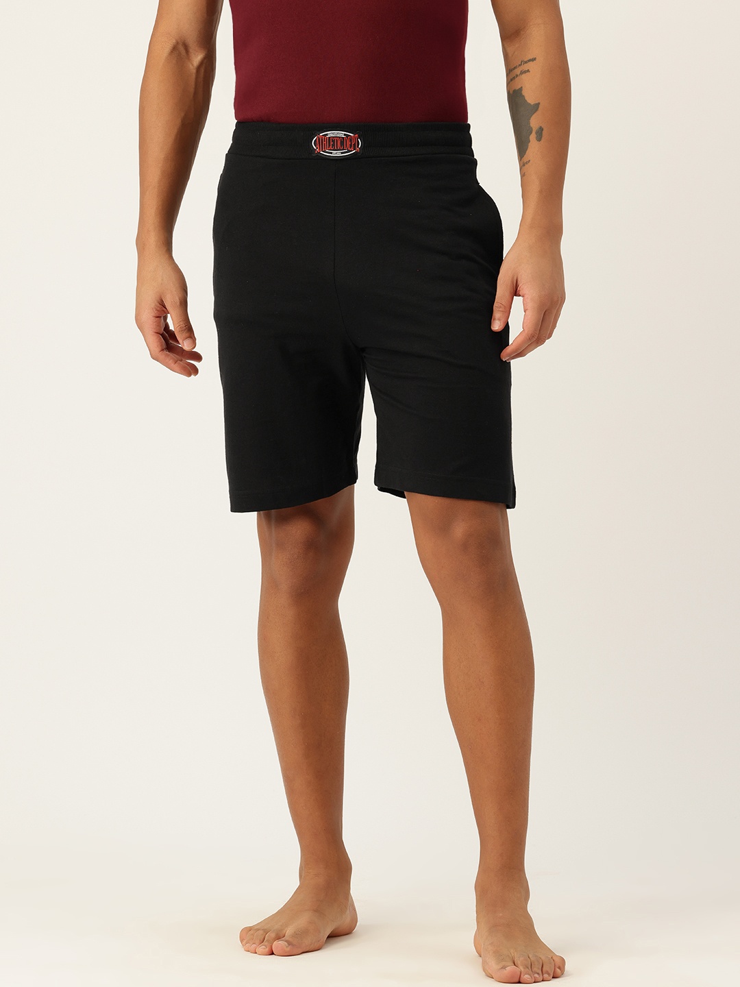 

Chromozome Men Premium Cotton Rich Lounge Shorts, Black