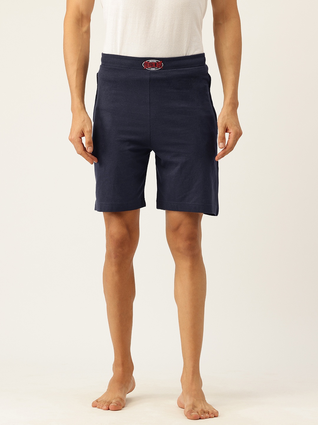 

Chromozome Men Premium Cotton Rich Lounge Shorts, Navy blue