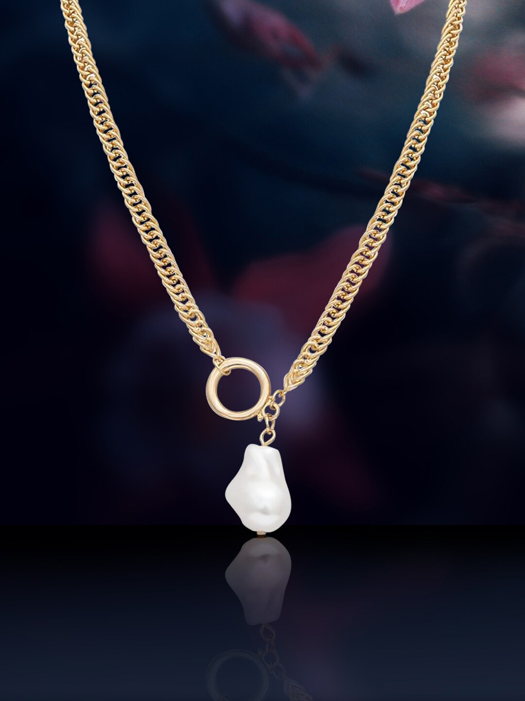 

Peora Gold-Plated Beaded Necklace
