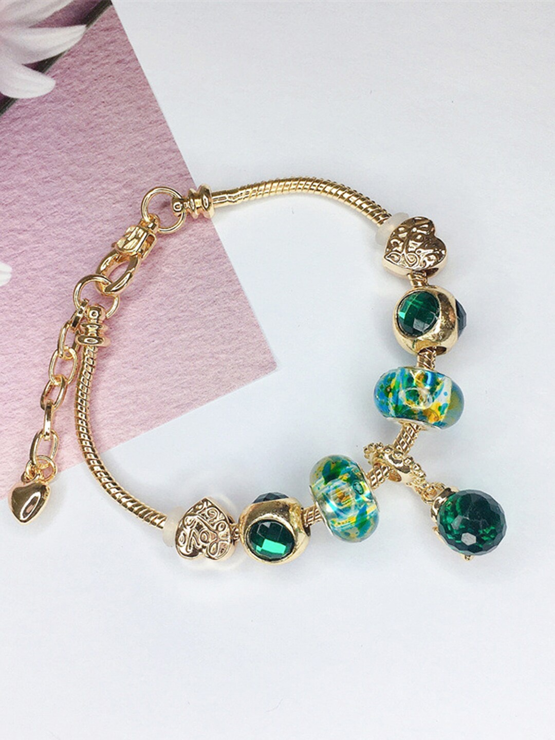 

Peora Gold-Plated Charm Bracelet