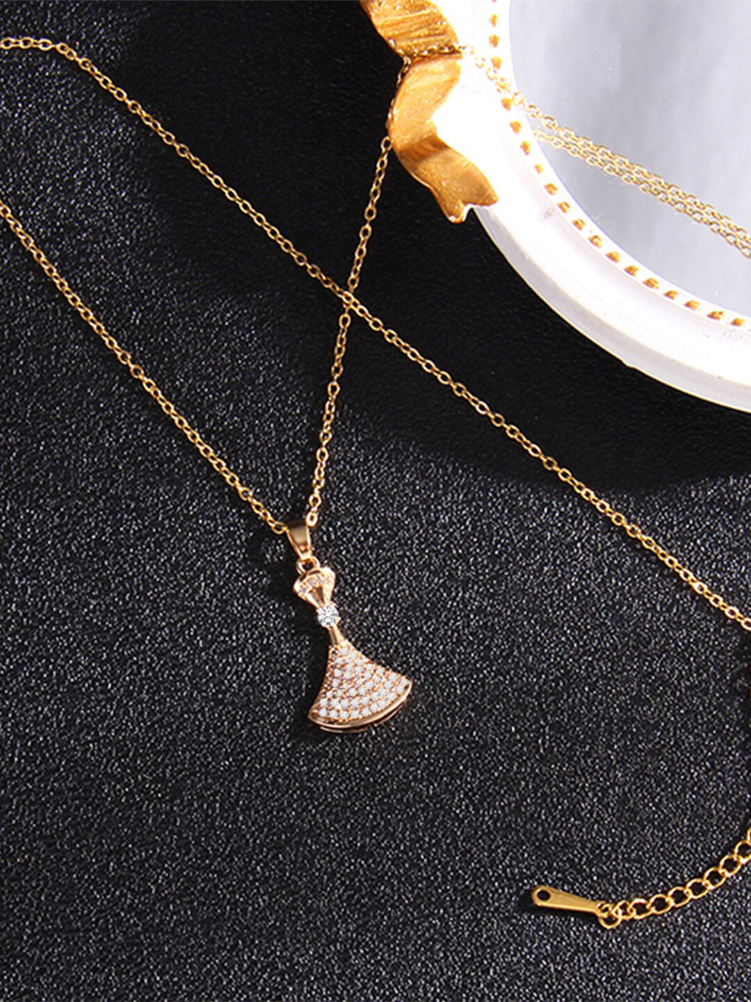 

Peora Gold-Plated Cubic Zirconia Necklace