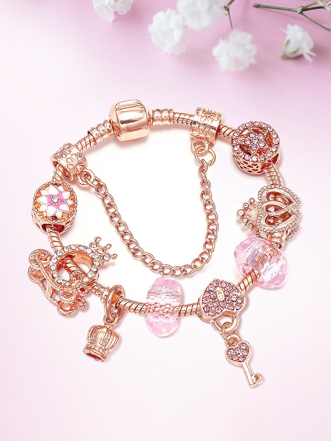 

Peora Rose Gold-Plated Charm Bracelet