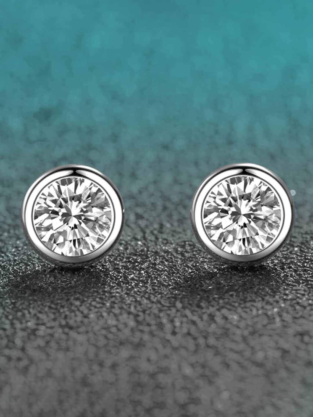 

Peora Silver-Plated Contemporary Studs Earrings