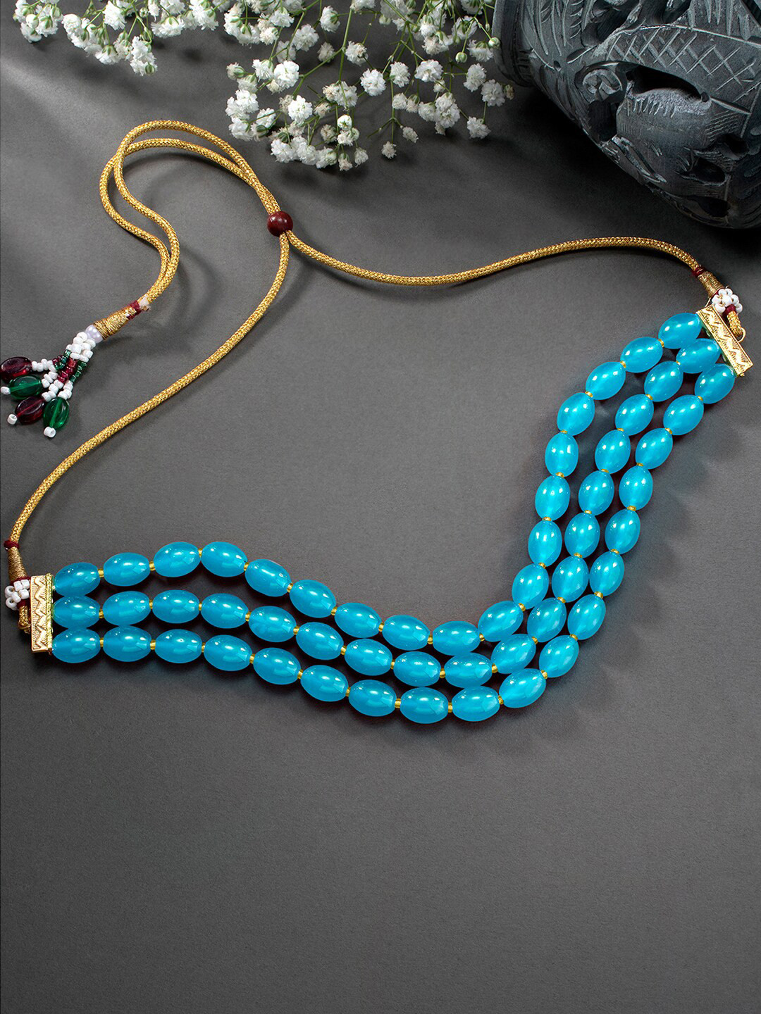 

Peora Gold-Plated Beaded Necklace