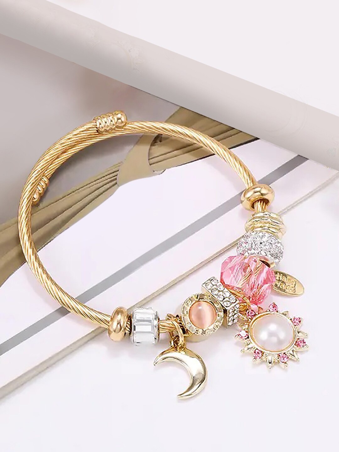 

Peora Women Gold-Plated Wraparound Bracelet