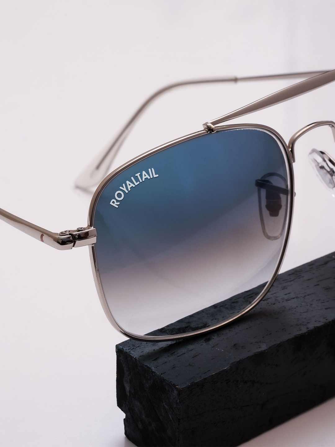 

ROYALTAIL Unisex Square Sunglasses with UV Protected Lens RT-SUNG-025, Blue