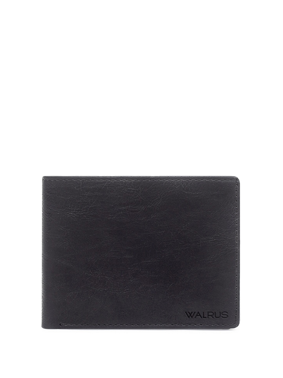 

Walrus Men Two Fold Wallet With SIM Card Holder, Black