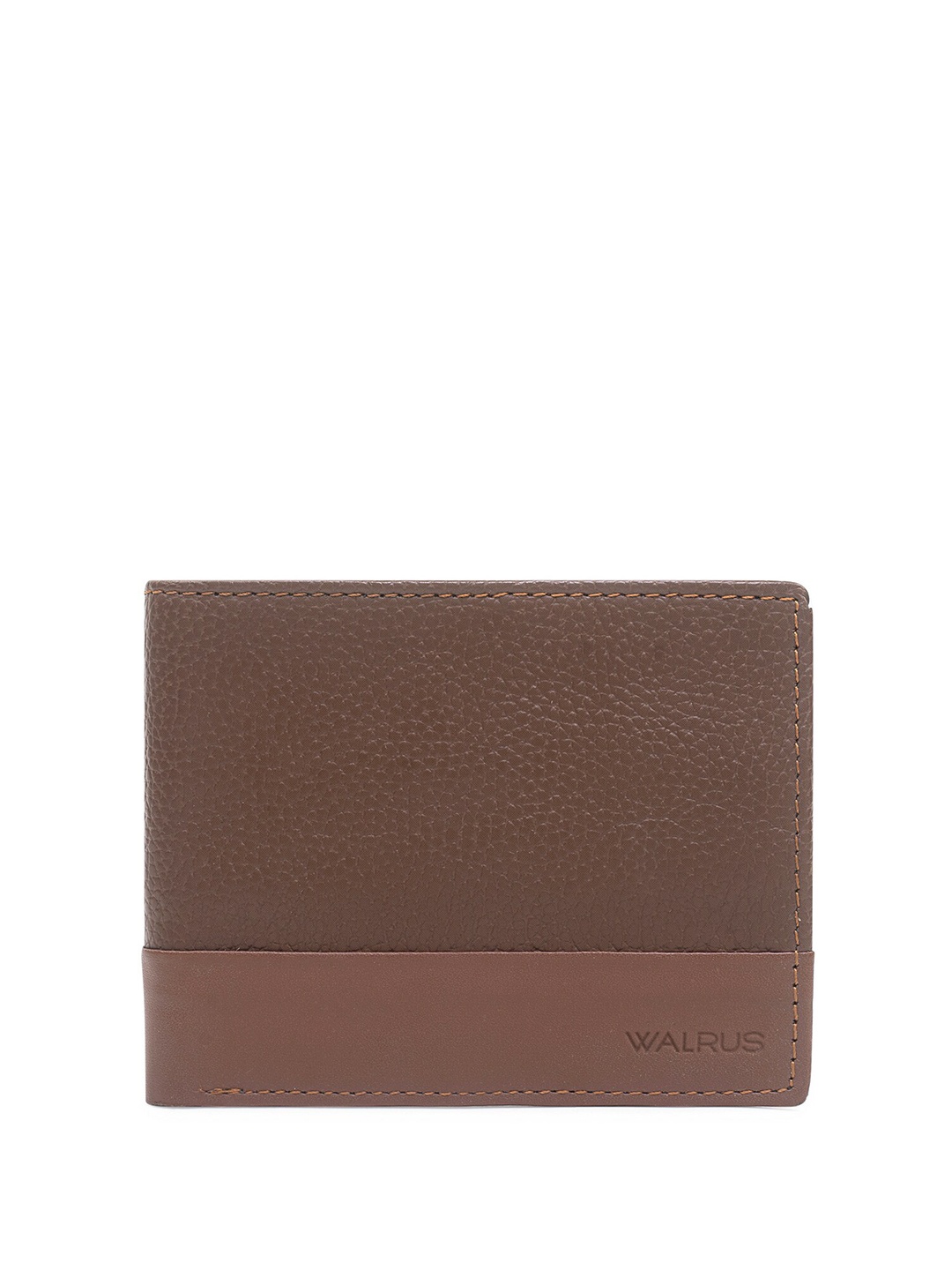 

Walrus Men Two Fold Wallet, Tan