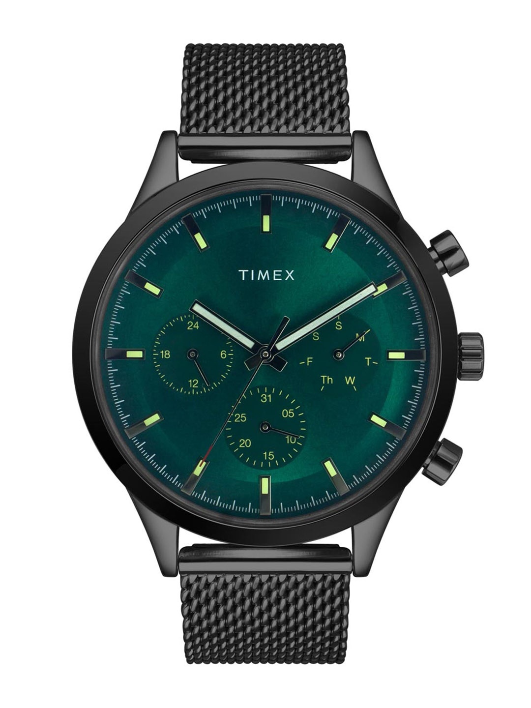 

Timex Men Brass Dial & Stainless Steel Straps Analogue Watch TWHG03SMU25, Green