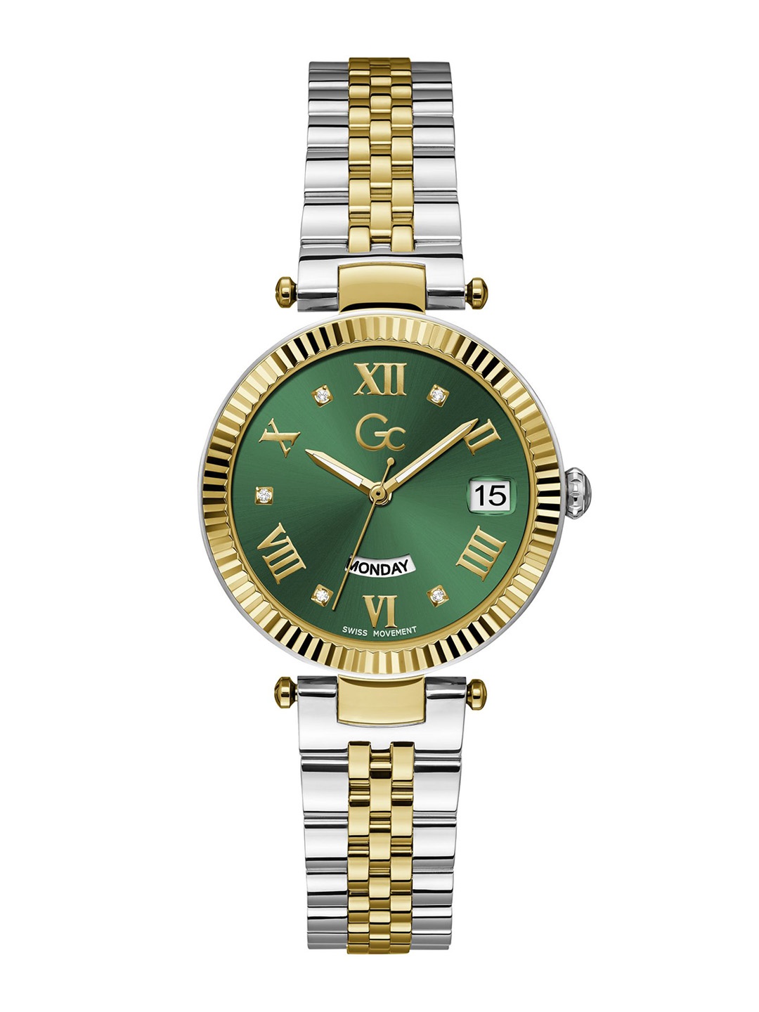 

GC Women Stainless Steel Straps Analogue Watch Z01019L9MF, Green