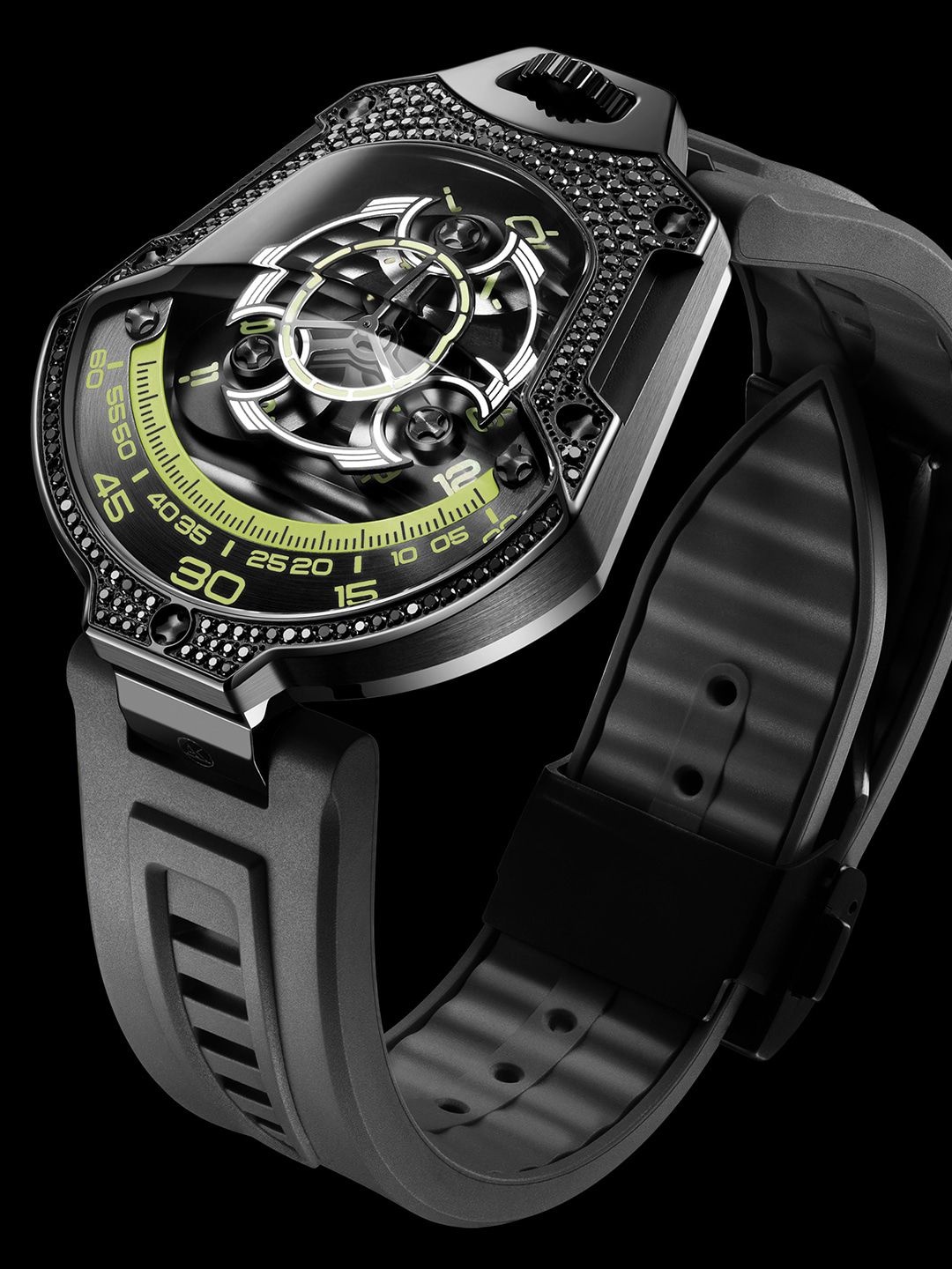 

Atowak Men S1-333B.S03 Straps Analogue Automatic Motion Powered Watch, Black