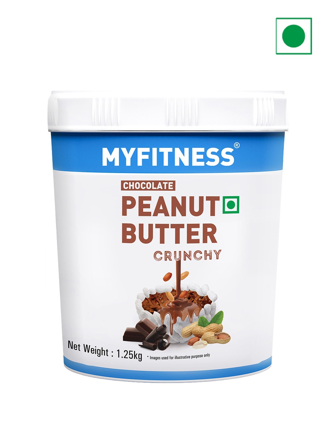 

MyFitness Peanut Butter Chocolate Peanut Butter Crunchy - 1.25 kg, White