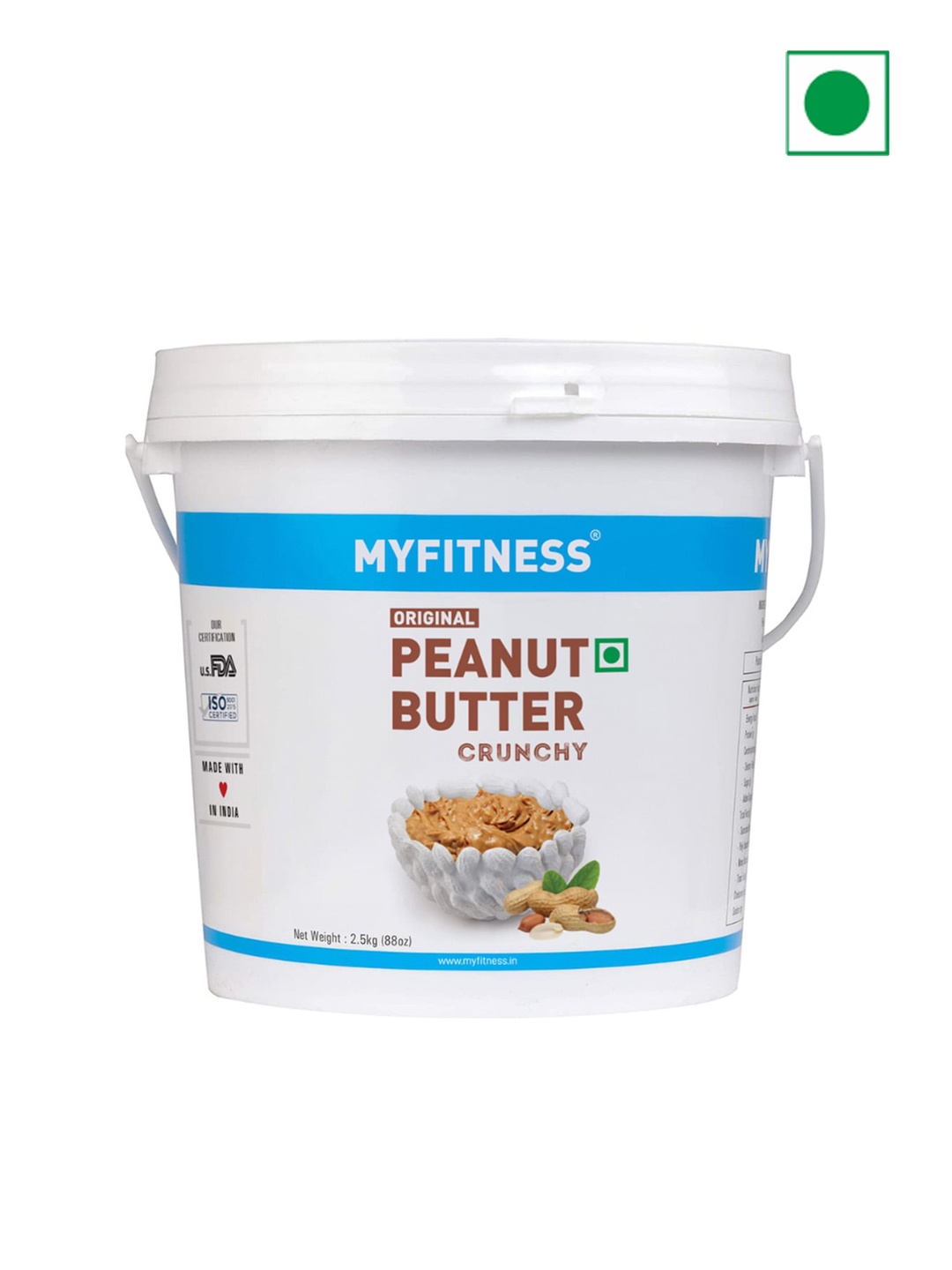 

MyFitness Peanut Butter Original Peanut Butter Crunchy -2.5 Kg, Blue