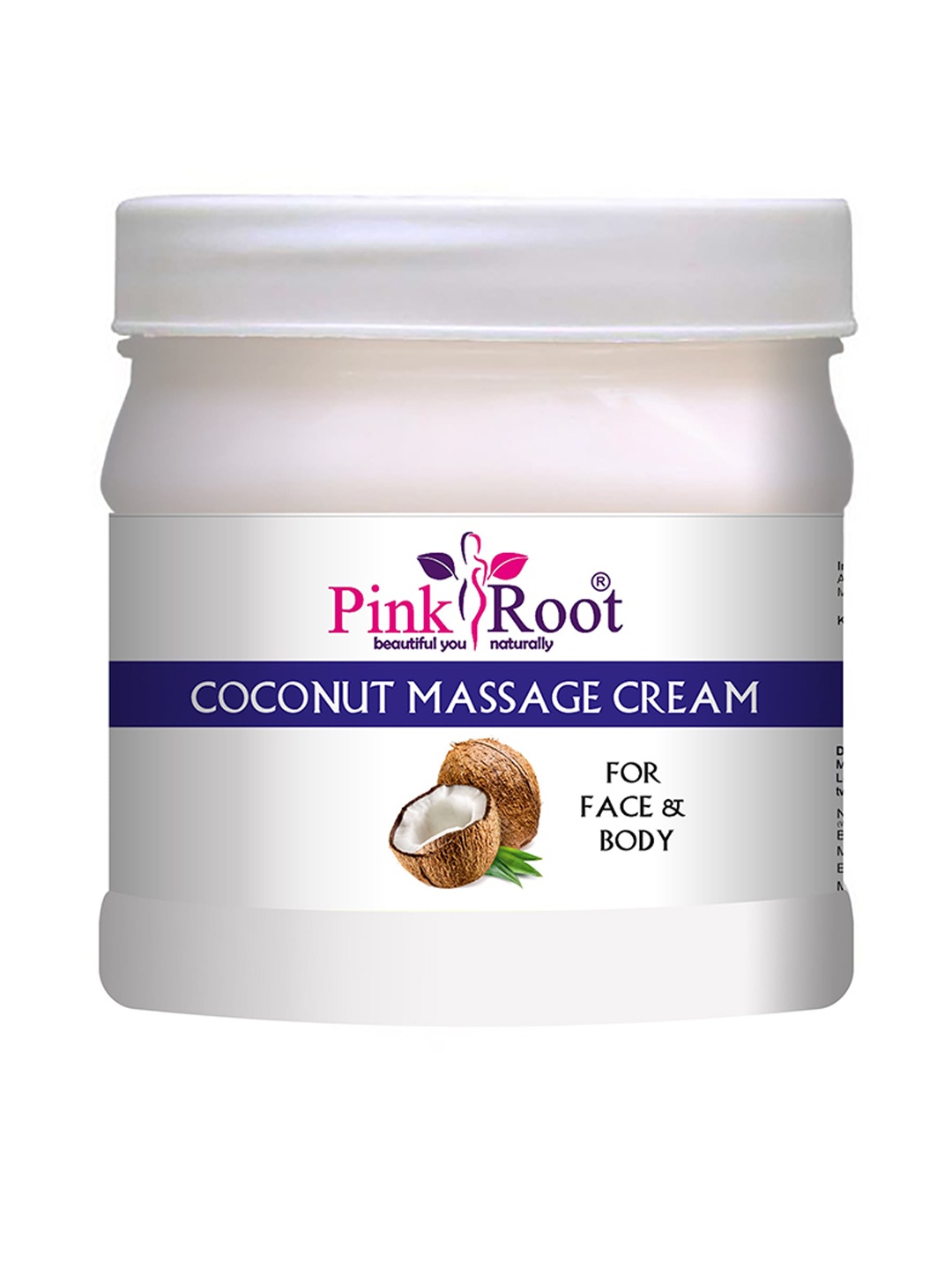 

Pink Root Coconut Moisturizing & Whitening Cream - 500ml, White