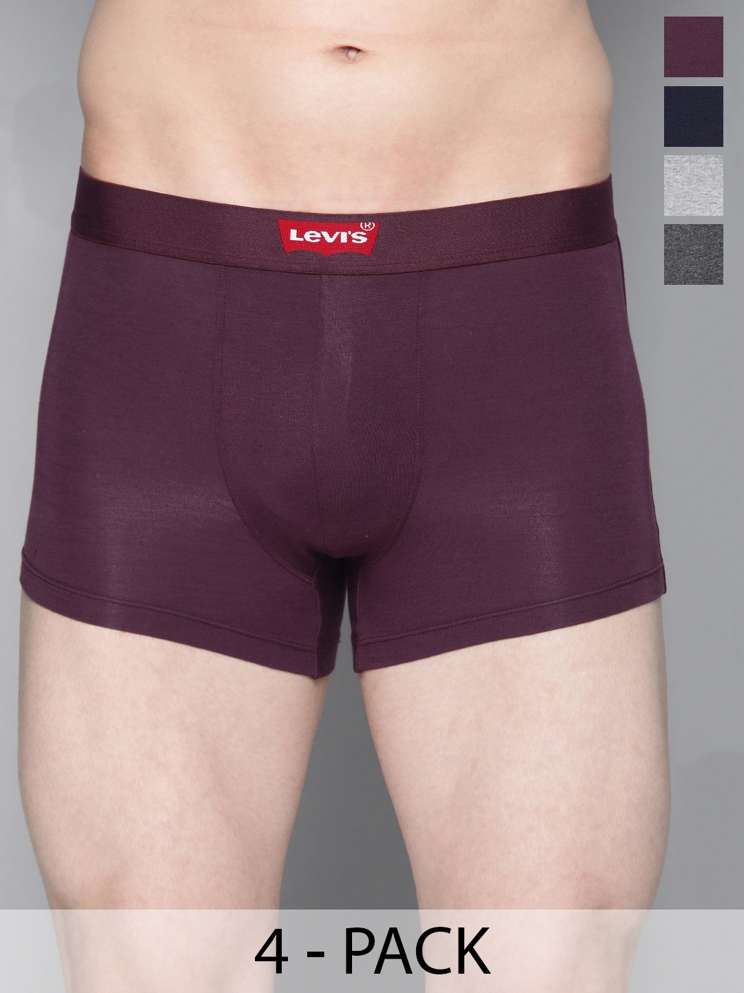 

Levis Pack Of 4 Mid-Rise Cotton Trunks 14933394-1-9261047, Assorted