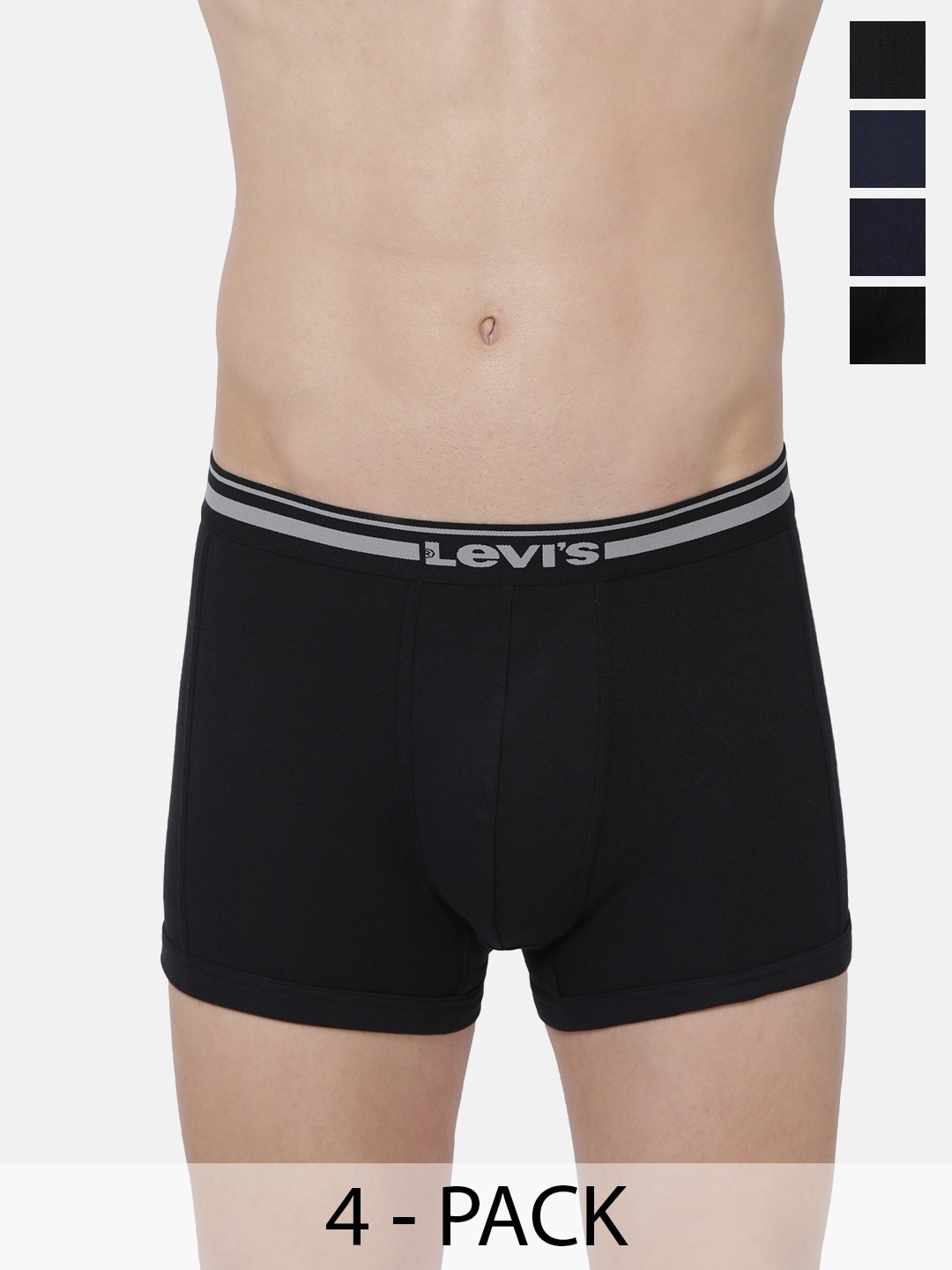 

Levis Pack Of 4 Mid-Rise Cotton Trunks 12032634-1-9261049, Black