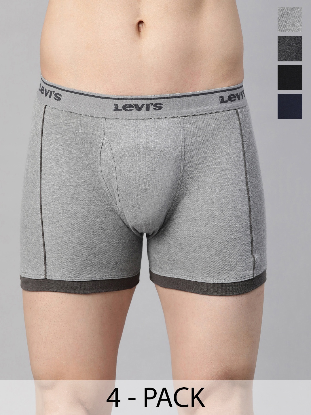

Levis Pack Of 4 Mid-Rise Cotton Trunks 14447640-1-9261049, Assorted