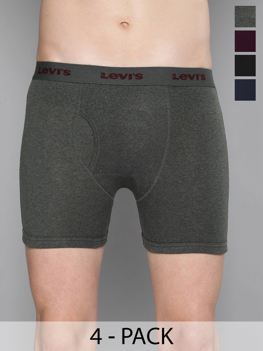 

Levis Pack Of 4 Mid-Rise Cotton Trunks 9261049-1-14447646, Assorted