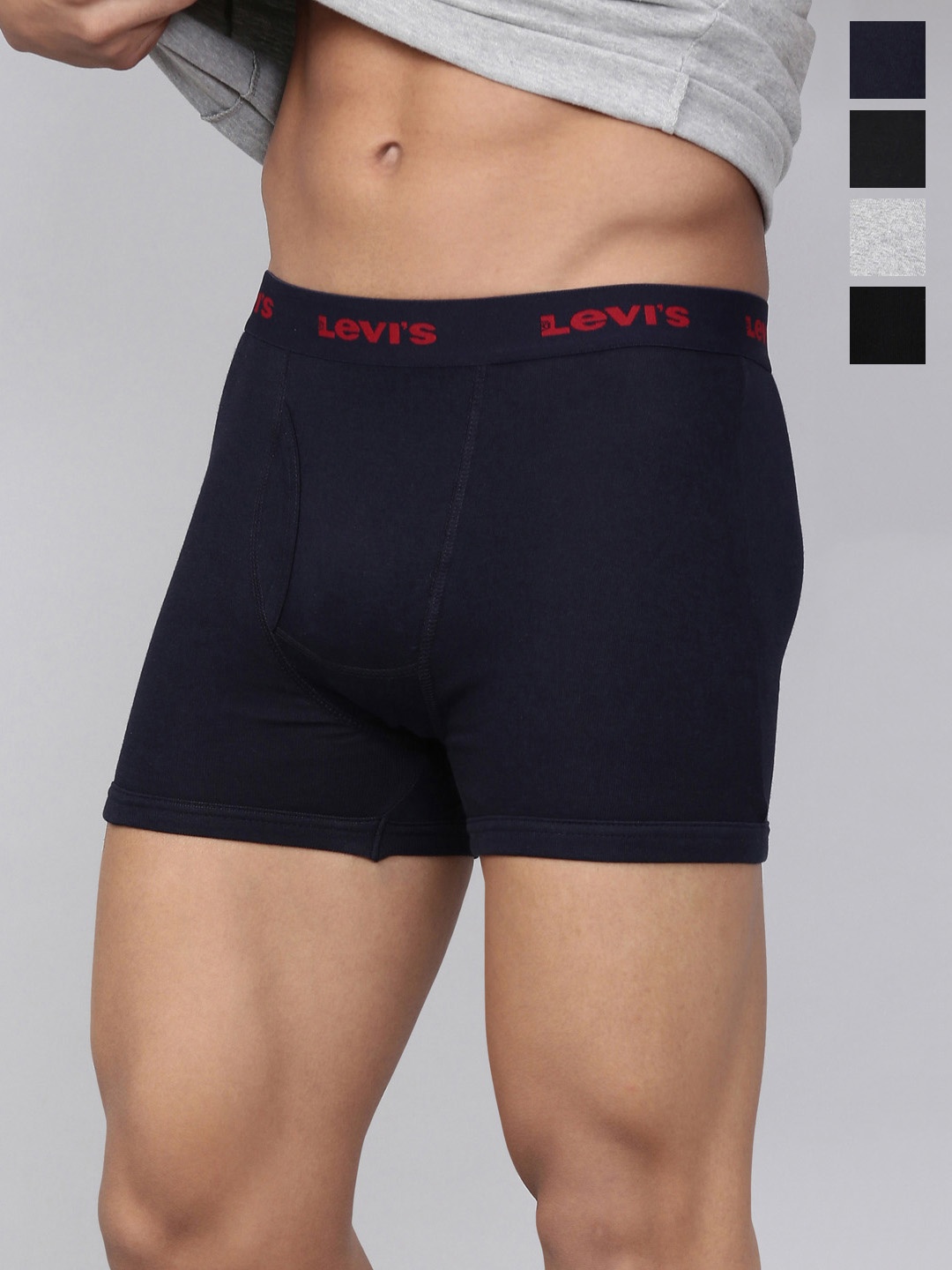 

Levis Pack Of 4 Mid-Rise Cotton Trunks 9261119-1-12032634, Black