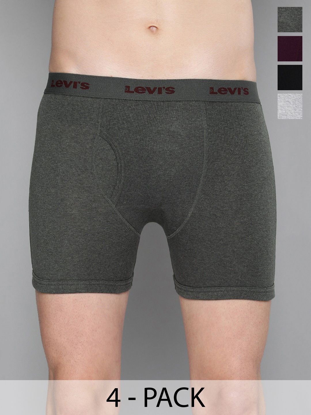 

Levis Pack Of 4 Mid-Rise Cotton Trunks 14447646-1-9261119, Assorted