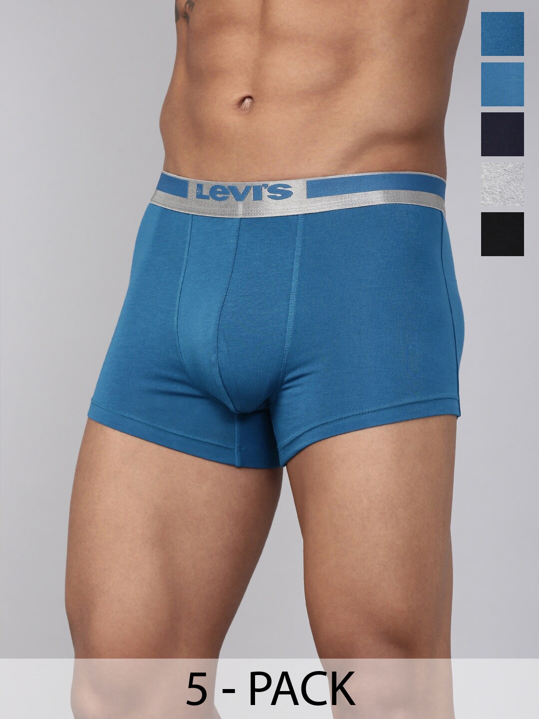 

Levis Pack Of 5 Mid-Rise Cotton Trunks 18772278-1-9261119, Assorted