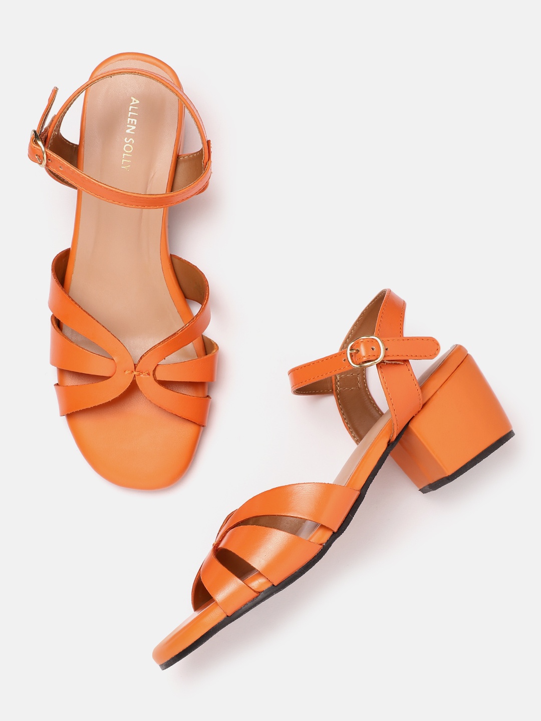 

Allen Solly Open Toe Block Heel, Orange