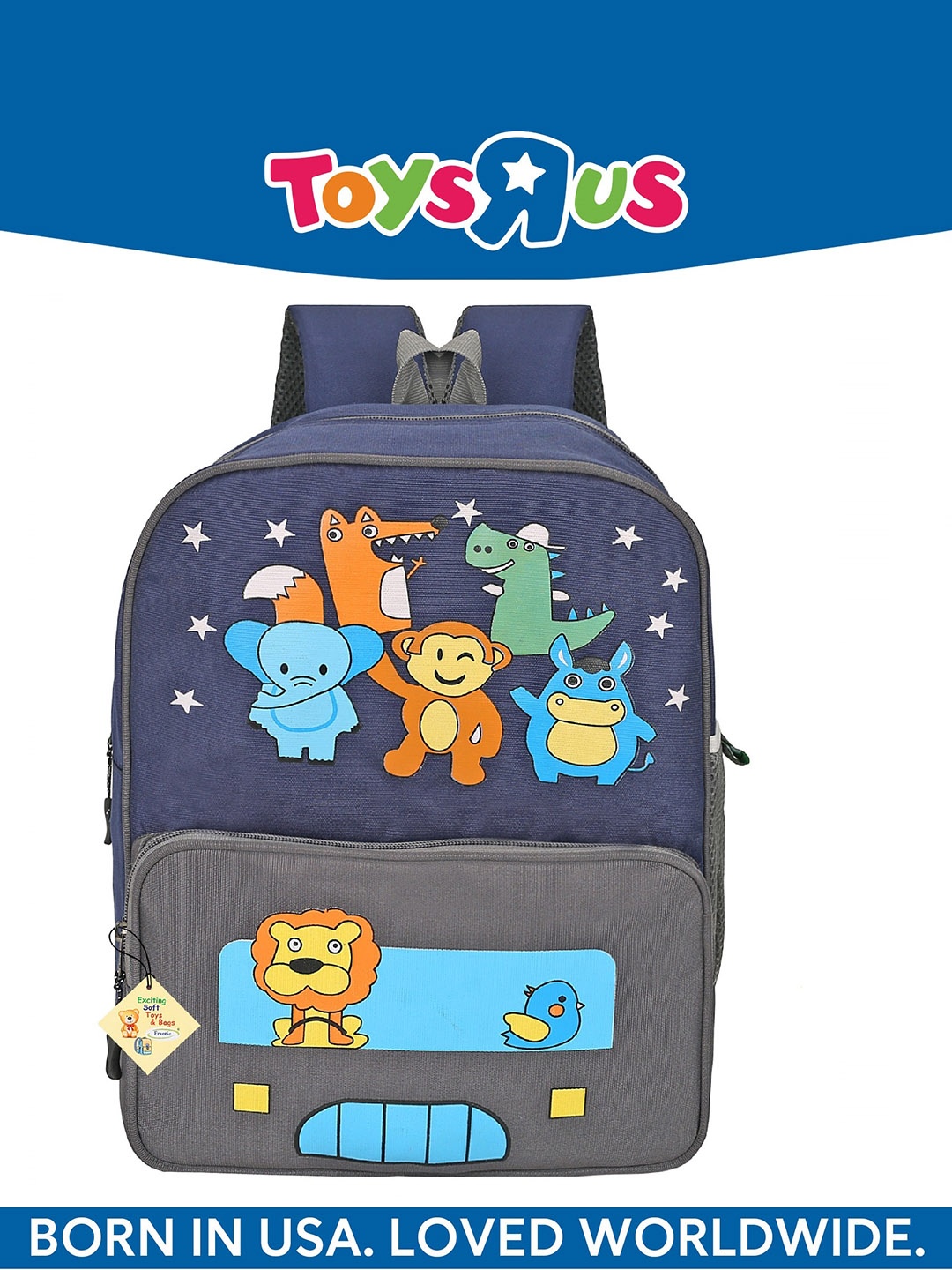 

Animal Alley Kids Graphic Printed Light-Weight Backpack, Blue