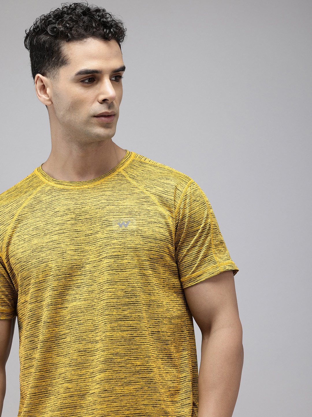 

Wildcraft Printed Sports T-shirt, Yellow