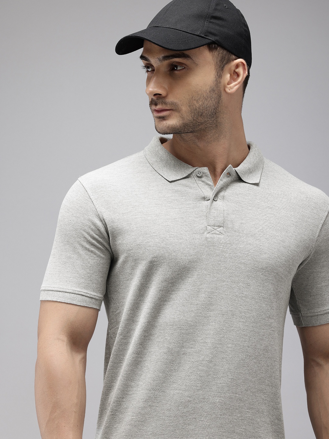 

Wildcraft Polo Collar Anti Odour T-shirt, Grey