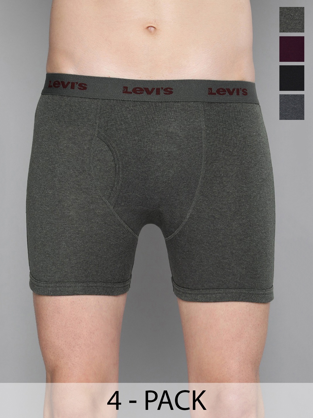 

Levis Pack Of 4 Mid-Rise Cotton Trunks 14447646-1-9261237, Assorted