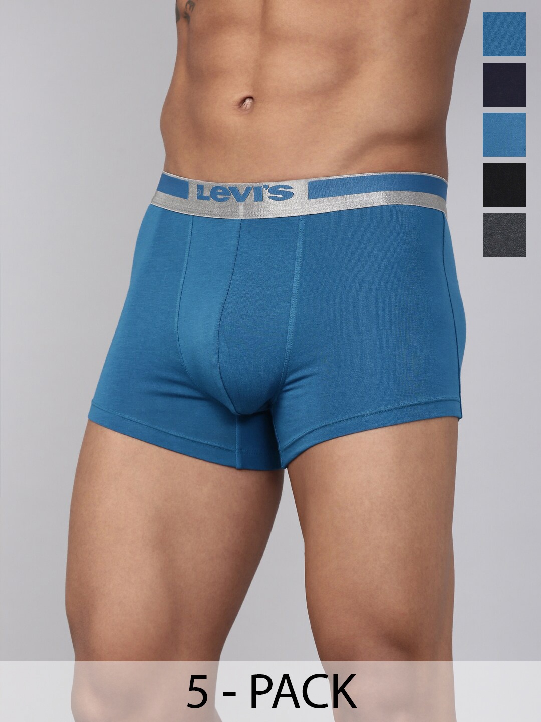 

Levis Pack Of 5 Mid-Rise Cotton Trunks 18772278-1-9261237, Assorted