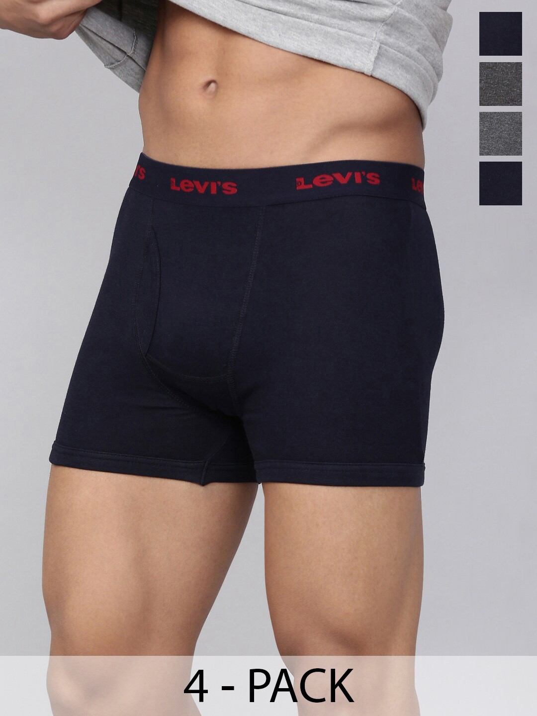 

Levis Pack Of 4 Mid-Rise Cotton Trunks 9261319-1-20088730, Assorted