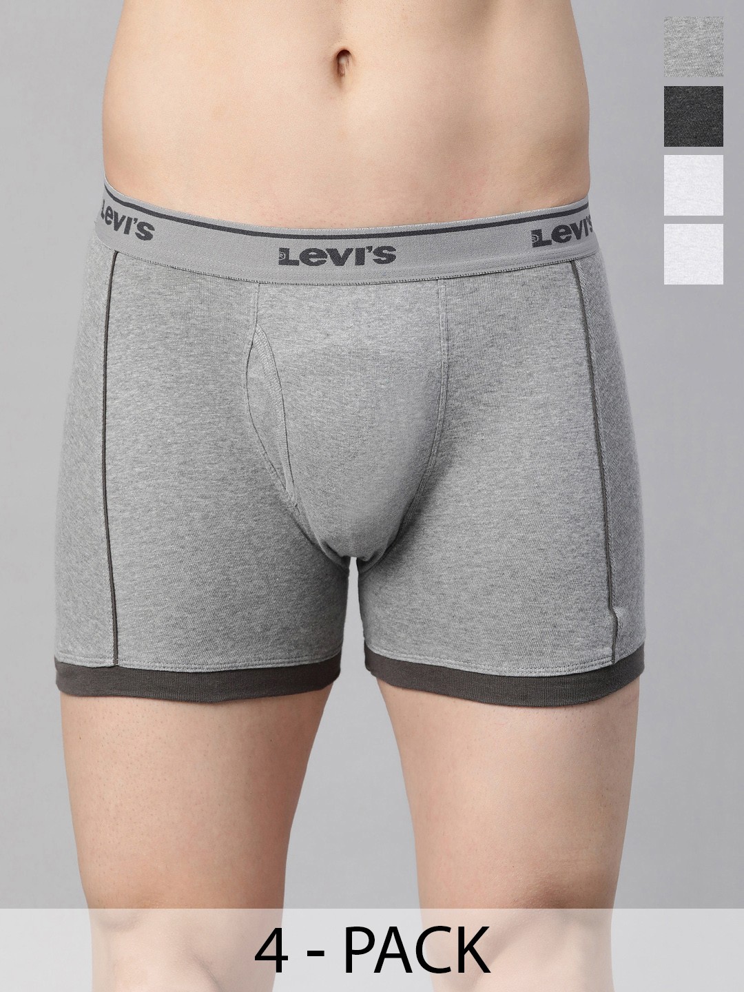 

Levis Pack Of 4 Mid-Rise Cotton Trunks 9261321-1-14447640, Assorted