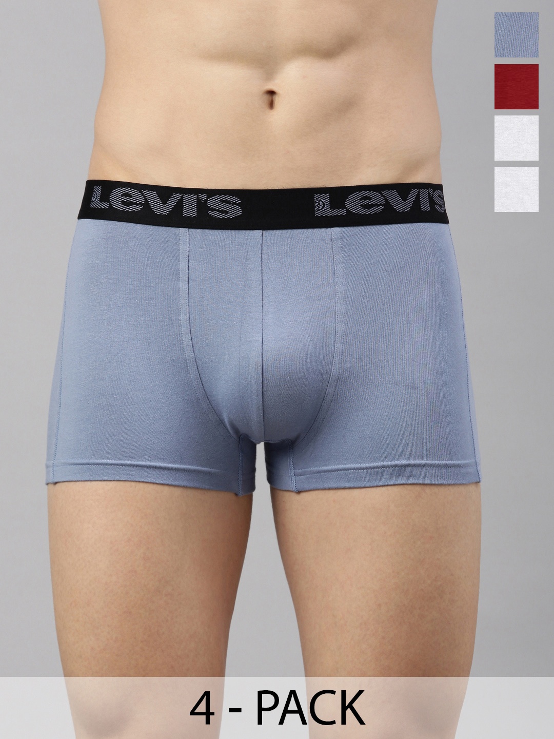 

Levis Pack Of 4 Mid-Rise Cotton Trunks 20369334-1-9261321, Assorted