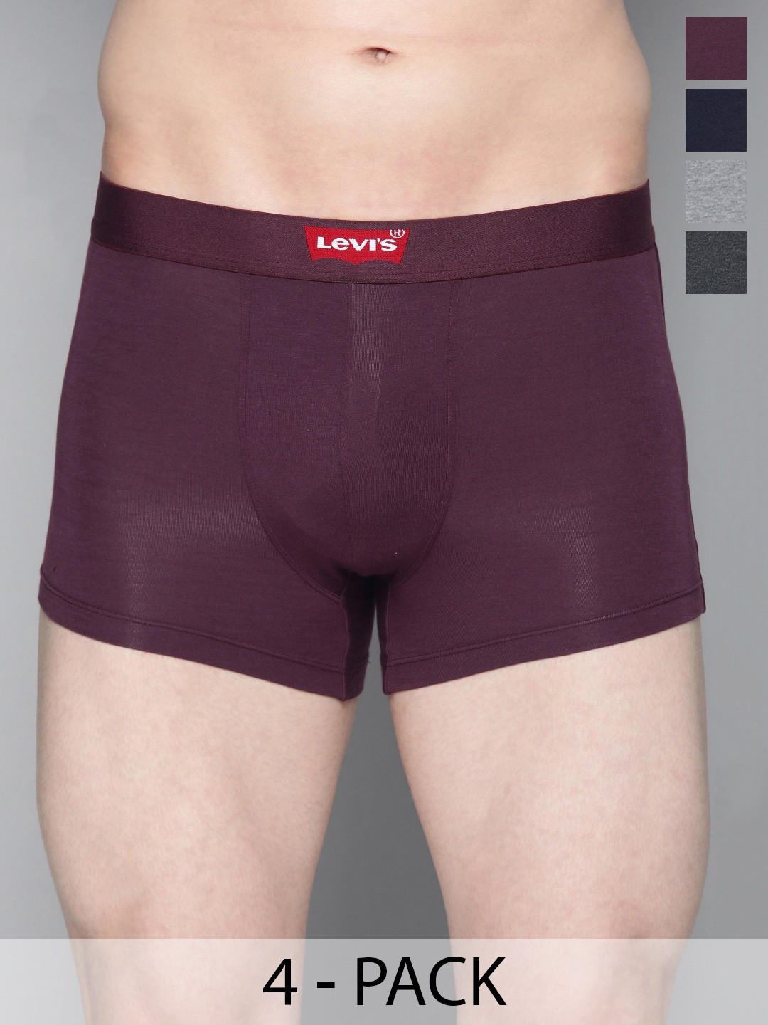 

Levis Pack Of 4 Mid-Rise Cotton Trunks 14933394-1-9261327, Assorted