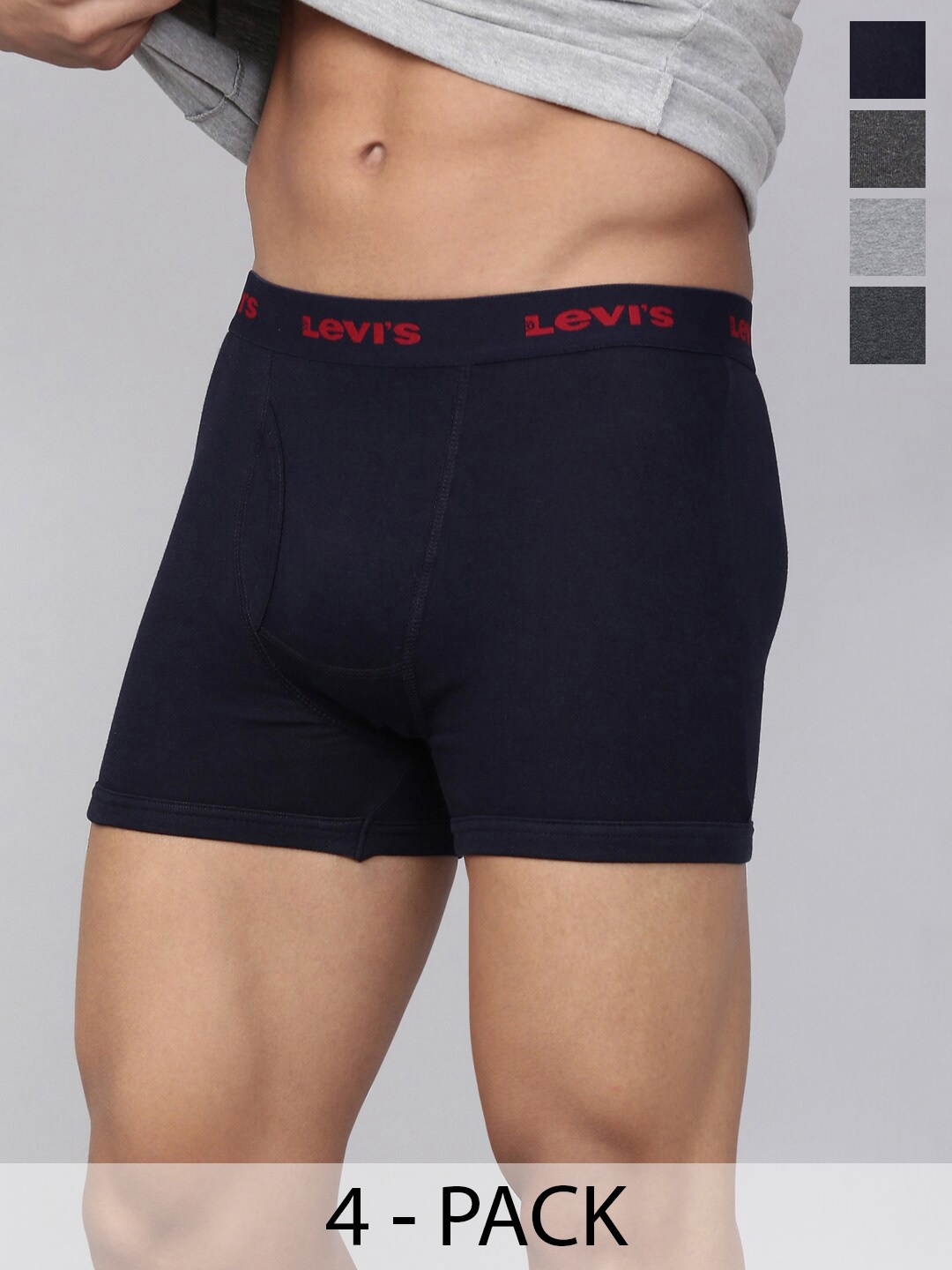 

Levis Pack Of 4 Mid-Rise Cotton Trunks 20088730-1-9261327, Assorted