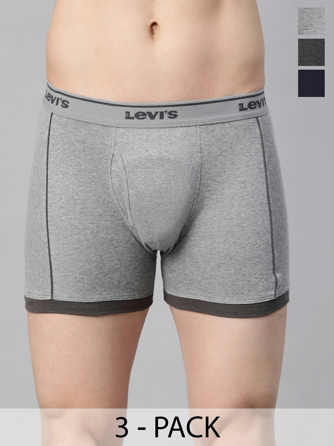 

Levis Pack Of 3 Mid-Rise Cotton Trunks 14447640-1-12032628, Assorted