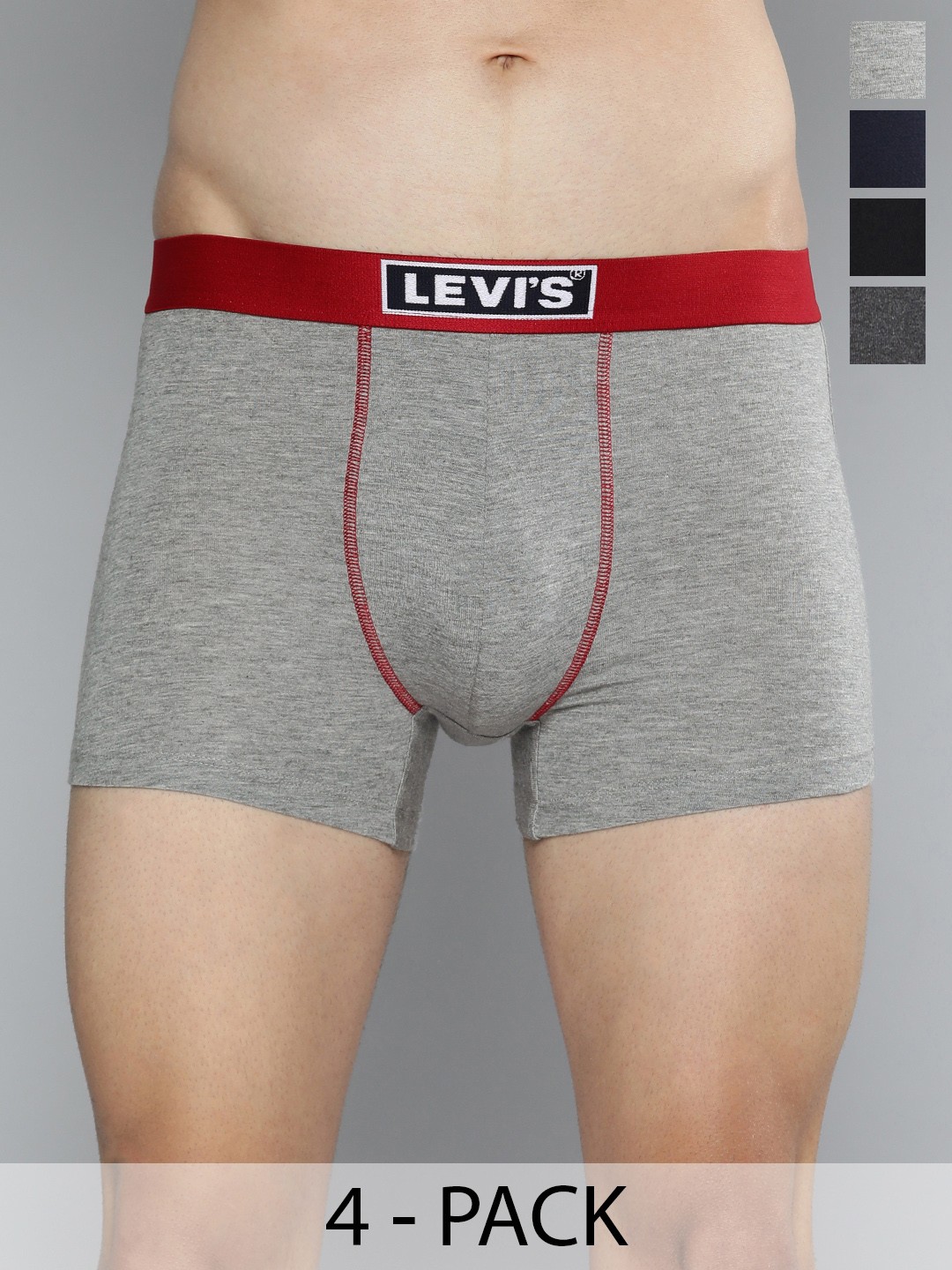 

Levis Pack Of 4 Mid-Rise Cotton Trunks 14933390-1-12032658, Assorted
