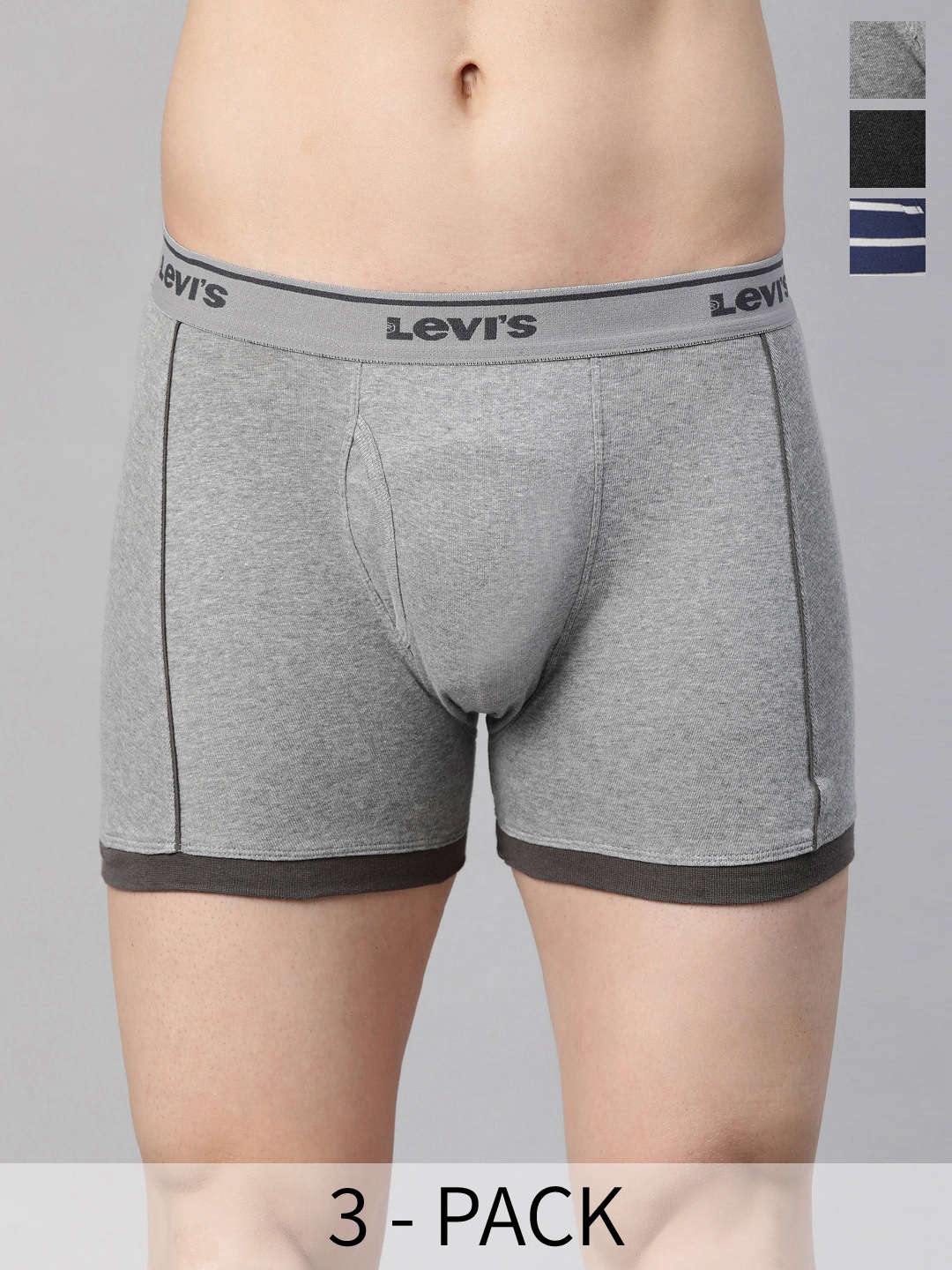 

Levis Pack Of 3 Mid-Rise Cotton Trunks 14461446-1-14447640, Assorted