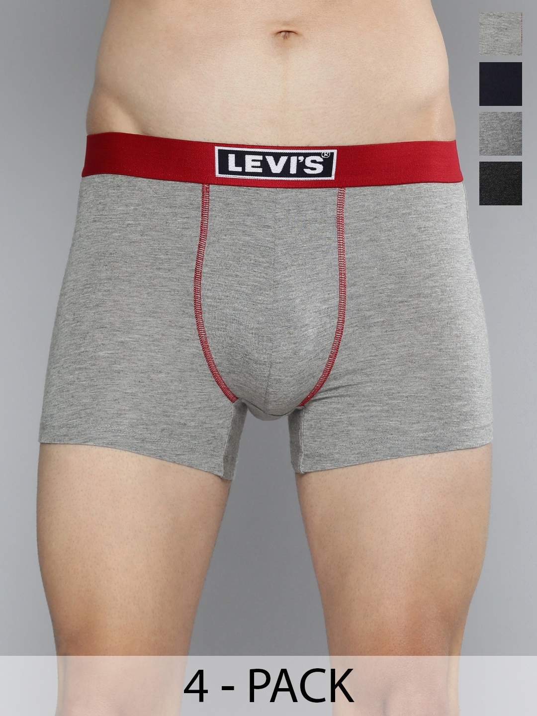 

Levis Pack Of 4 Mid-Rise Cotton Trunks 14933390-1-14447640, Assorted