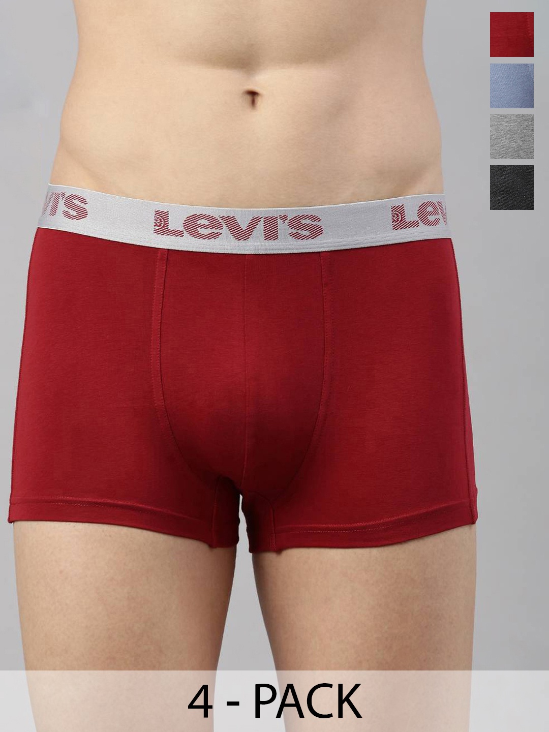 

Levis Pack Of 4 Mid-Rise Cotton Trunks 14447640-1-20369334, Assorted