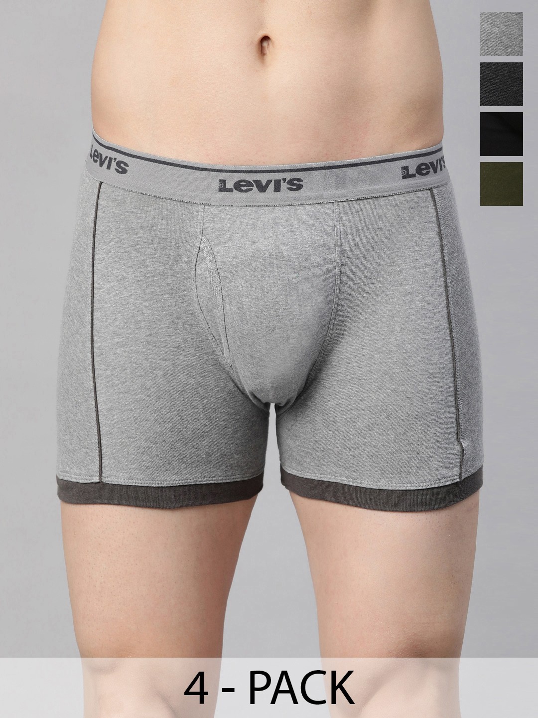 

Levis Pack Of 4 Mid-Rise Cotton Trunks 22991004-1-14447640, Assorted