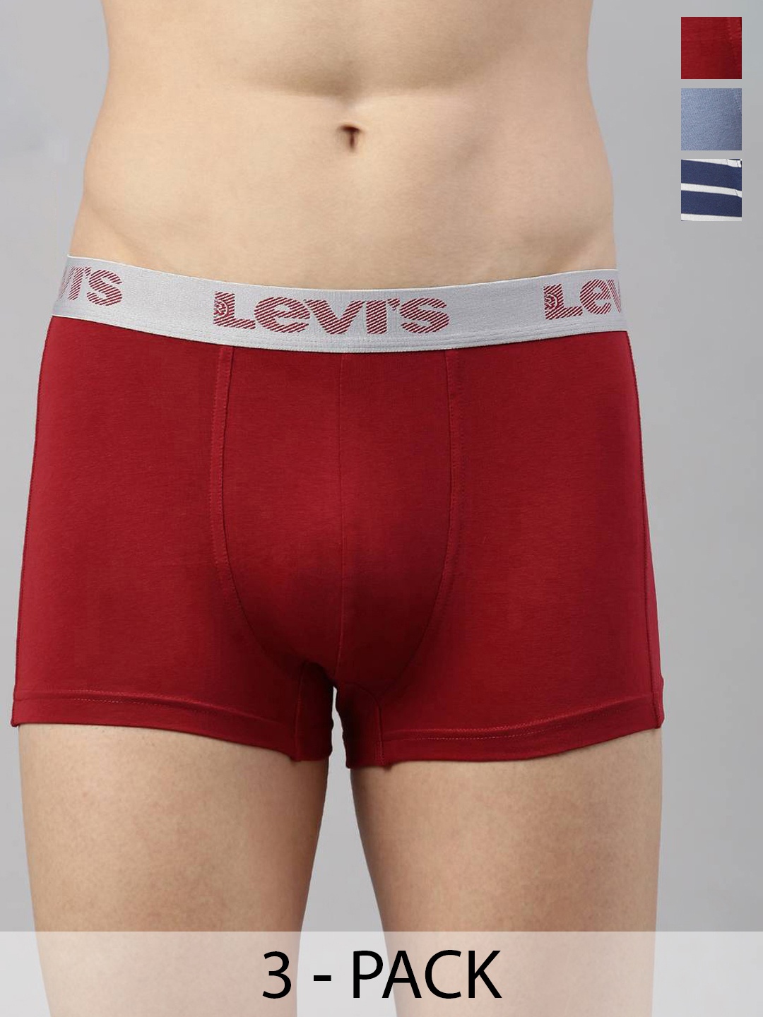 

Levis Pack Of 3 Mid-Rise Cotton Trunks 20369334-1-14461446, Assorted