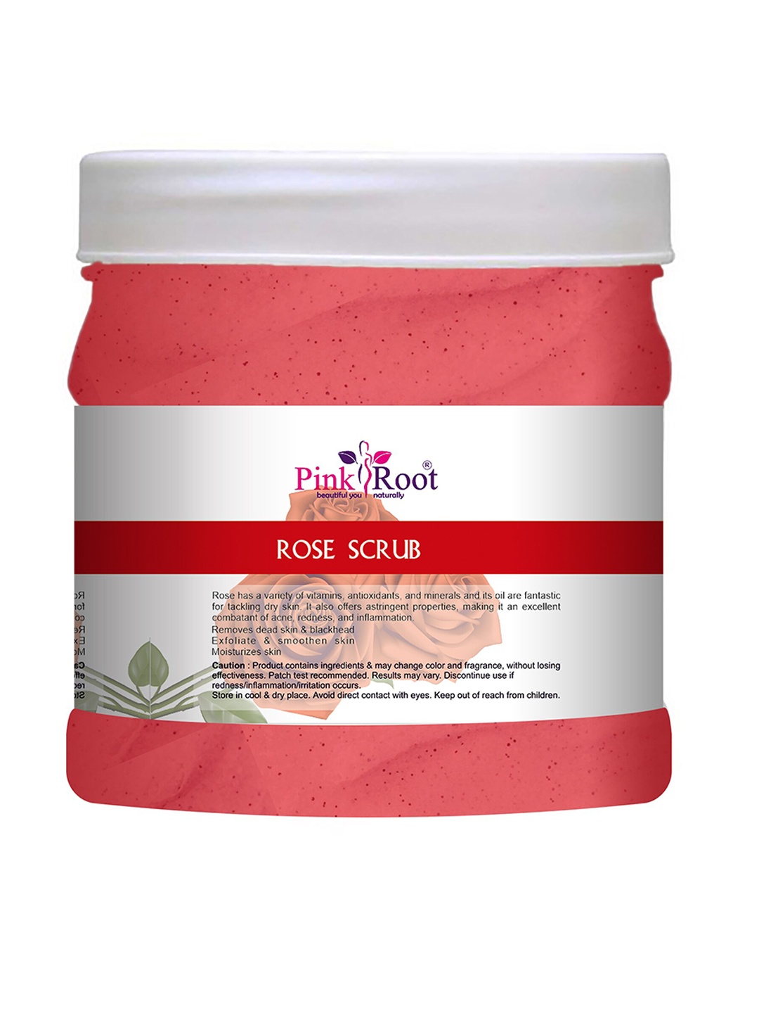 

Pink Root Rose Scrub With Aloevera & Rose Extract - 500ml, White