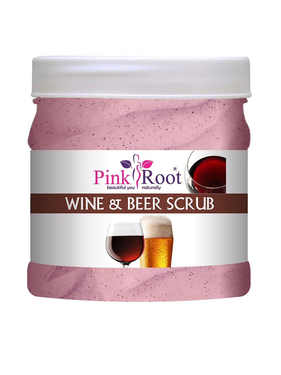 

Pink Root Wine & Beer Face Scrub - 500 ml, White