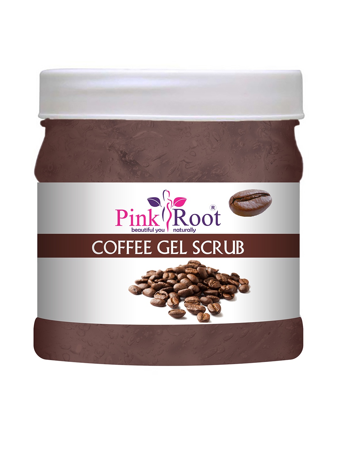 

Pink Root Coffee Gel Scrub - 500 ml, White